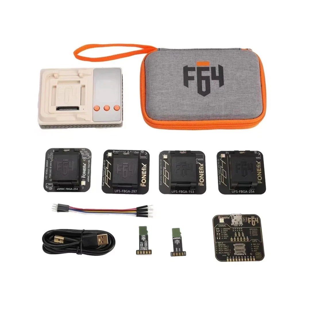 F64 Ultra Box eMMC/UFS Programmer | High-Speed Professional NAND Flash Programming Tool