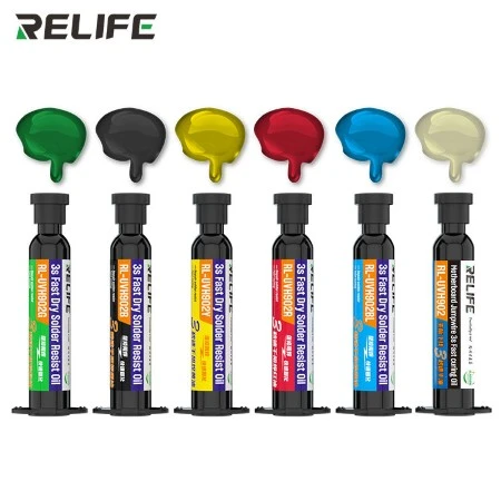 RELIFE RL-UVH902 Motherboard Flying Line 3-Second Quick-Dry UV Solder Mask PCB Insulating Oil