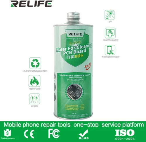 RELIFE RL-1000 High-Purity PCB Cleaning Solution & Flux Residue Remover