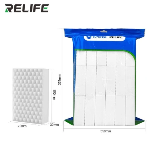 RELIFE RL-080 Pro High-Density Nano Cleansing Sponge Set (18 Pcs) for Screen, Camera & Motherboard Cleaning
